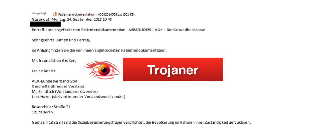 Spam-Mails AOK Bundesverband_Logo