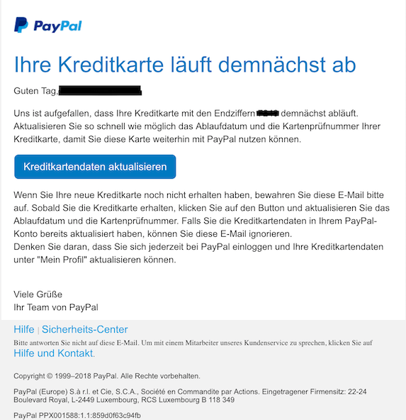 2018-10-15 echte E-Mail von PayPal