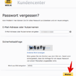 Anleitung web-de Passwort ändern 1