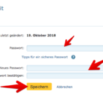 Anleitung web-de Passwort ändern 13