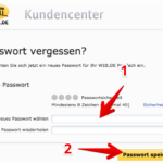 Anleitung web-de Passwort ändern 5