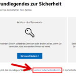 Microsoft zweistufige Authentifizierung 4