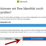 Microsoft zweistufige Authentifizierung 7