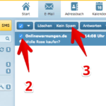 web-de E-Mail Spam-Filter bereinigen