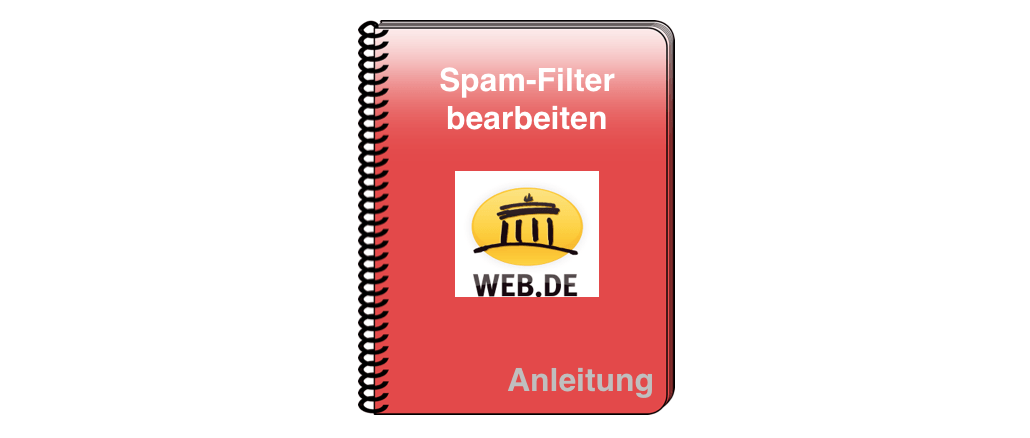 web-de Spam Filter bearbeiten pflegen Anleitung
