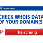 1und1 Phishing Spam Fake-Mails Check WHOIS Data of Your Domain