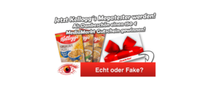 2018-11-01 Spam Mail Kelloggs Megatester Probierpaket