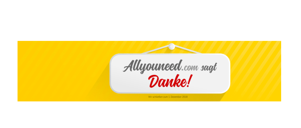 2018-11-01 allyouneed-com undPostPay schliessen