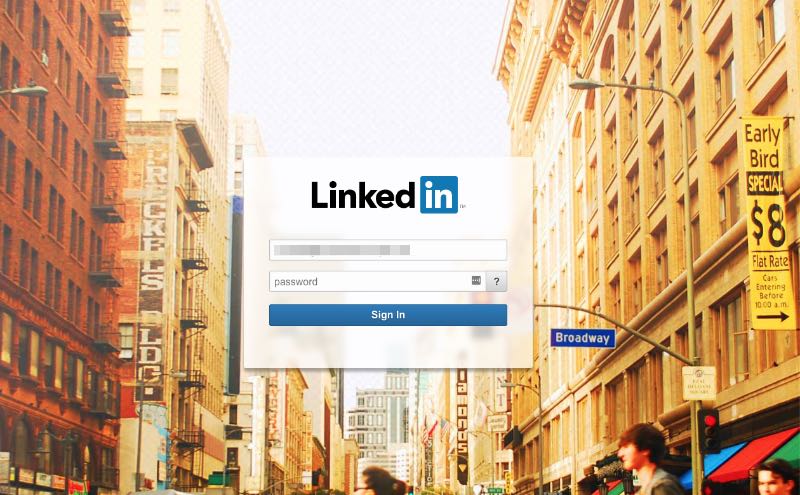 2018-11-06 Fake-Websiete LinkedIn Phishing Login