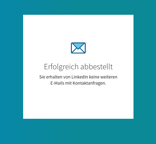 Abmeldung E-Mails von LinkedIn