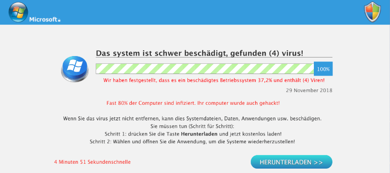 Gefalschte Viruswarnung Im Namen Von Microsoft Lockt In Kostenfalle