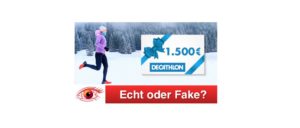 Spam-Mail 1500 Euro Einkaufsgutschein Decathlon