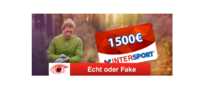 2018-12-05 Intersport 1500 Euro Geschenkkarte Spam-Mail