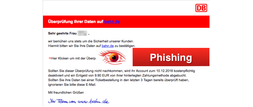 Deutsche Bahn Phishing
