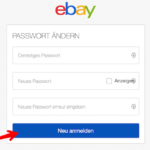 eBay Passwort ändern 3