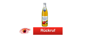 Rückruf Apfelschorle