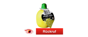 Rückruf Piacelli Zitronensaftkonzentrat