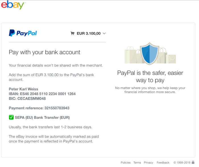 2019-02-06 auction-ebay.com Fake-Seite PayPal-Zahlung