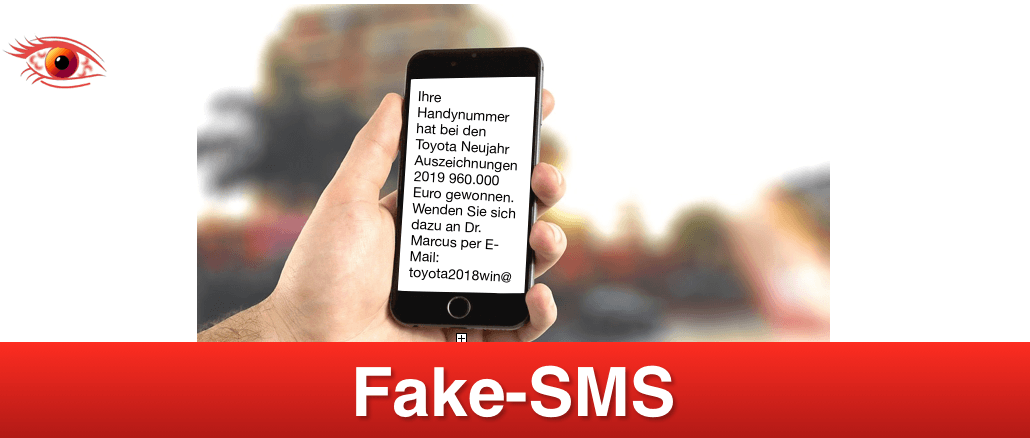 2019-02-07 Fake-SMS Toyota Betrug Gewinnversprechen