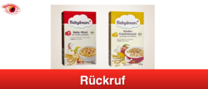 2019-02-22 Rückruf Rossmann Babydream Müsli Kinder