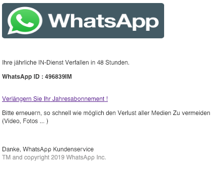 2019-02-28 WhatsApp Aktualisierung Vеrlaengеrn ѕіе іhг јаhrеѕbοnnеmеnt Whаtѕаρρ
