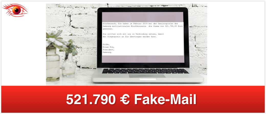 FakeMail im Namen von Samsung