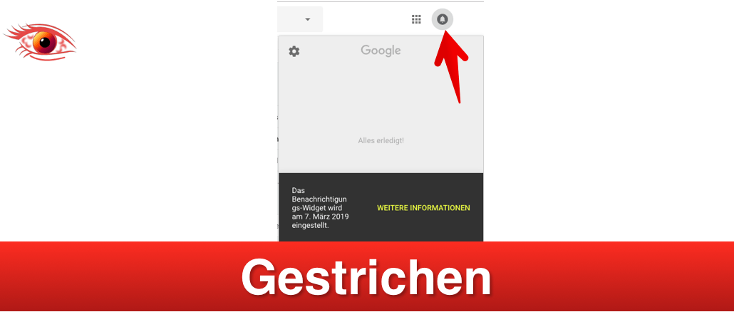 Google entfernt Benachrichtigungen auf Webseite