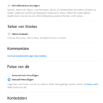 Instagram Einstellungen Bild 3