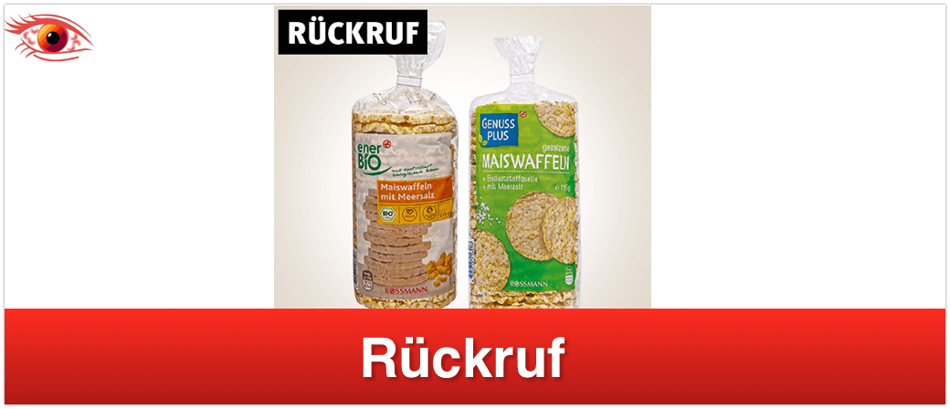 Rückruf Maiswaffeln Rossmann