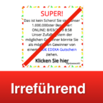 2019-03-08 Dubiose Anzeige Super millionste Besucher