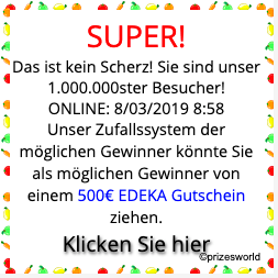 2019-03-08 Dubiose Werbeanzeige Super millionste Besucher