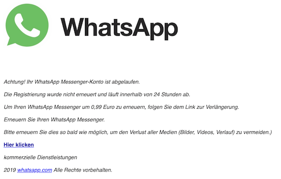 2019-04-22 Phishing WhatsApp