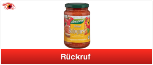 Rückruf denree Geflügelbolognese