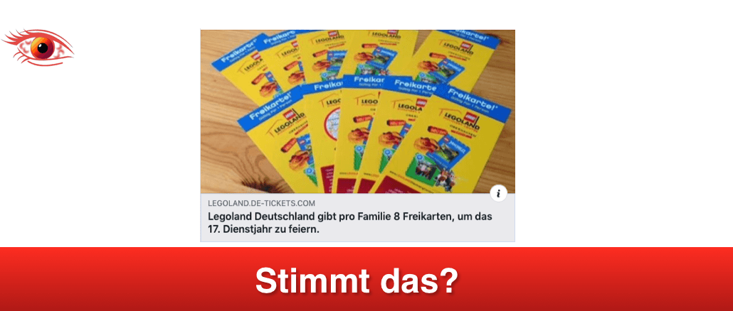 2019-04-25 Facebook Fake-Aktion Legoland Freikarten