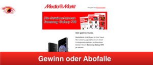 2019-04-27 MediaMarkt E-Mail Fake Gewinn Samsung Galaxy S10