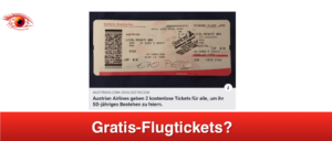 2019-04-30 Fake-Gewinnspiel im Namen von Austrian Airlines auf Facebook