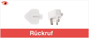 Rückruf Netzteilstecker Apple_titel