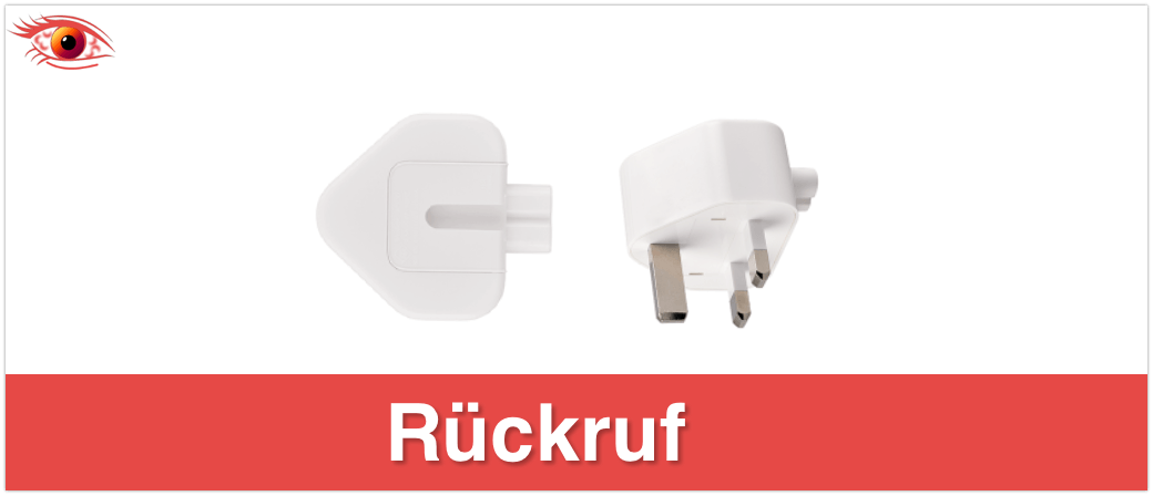 Rückruf Netzteilstecker Apple_titel