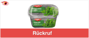 Rückruf iglo Petersilie