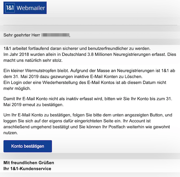 2019-05-06 Phishing 1und1