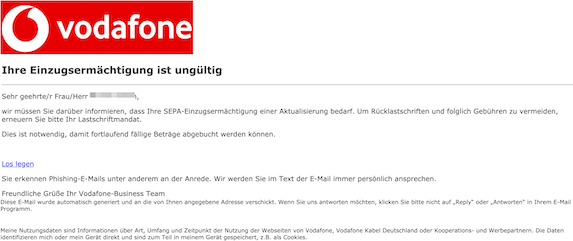 2019-05-28 Phishing Vodafone