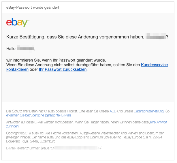 2019-06-04 ebay E-Mail Sie haben Ihr Passwort zurückgesetzt