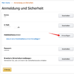 Amazon Telefonnummer ergänzen PC