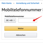 Amazon Telefonnummer ergänzen PC