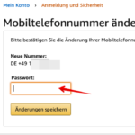 Amazon Telefonnummer ergänzen PC