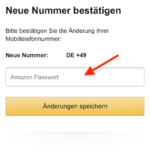 Amazon Telefonnummer ergänzen iPhone