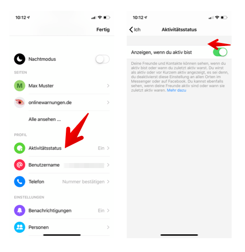 Sichtbar whatsapp status blockiert online Whatsapp Profilbild