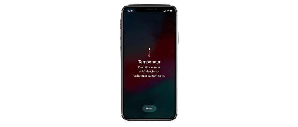 Sommer Hitze Temperatur iPhone