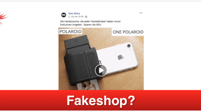 2019-07-11 onepolaroid.com unter Fakeshop-Verdacht