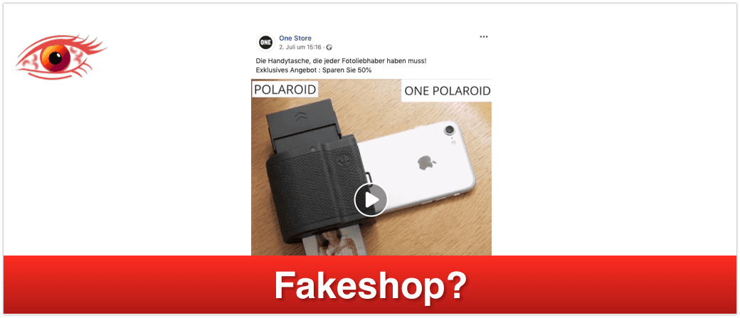 2019-07-11 onepolaroid.com unter Fakeshop-Verdacht